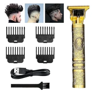 Cala Verde Profesyonel Saç Kesme Makinesi, Erkek Tıraş Makinesi, Erkek Tıraş Makinesi, Sakal için Saç Kesme Makinesi, USB Şarj Edilebilir Yumuşak Kesim (Bronz)