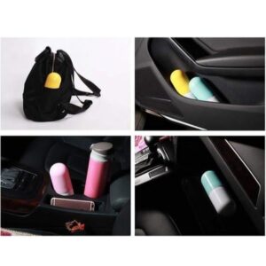 MYZON Ultra Light Waterproof Mini Folding Compact Pocket Umbrella with Lovely Capsule Case for Girls Women (Colors May Vary) - Image 3