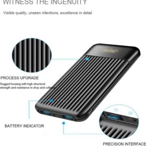 Aspor 10000mah 2.4A (A323) Duel USB Power Bank - Image 5